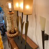 Trio de lampes jonc de mer "Mis en demeure"