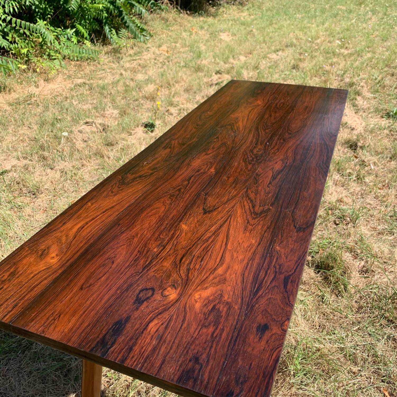 Console brésilienne en palissandre et caviuna, G Scapinelli