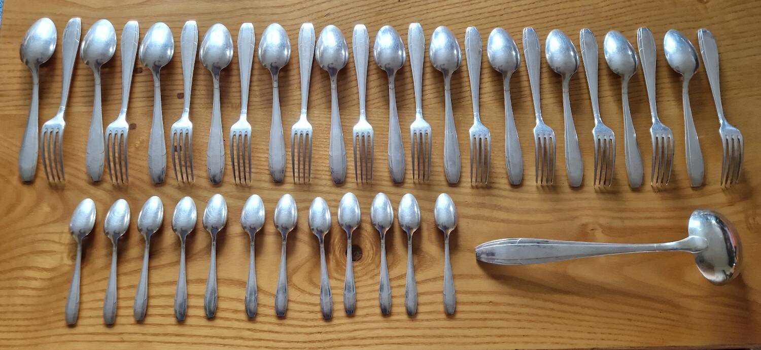 Apollo 12-piece silver-plated cutlery set