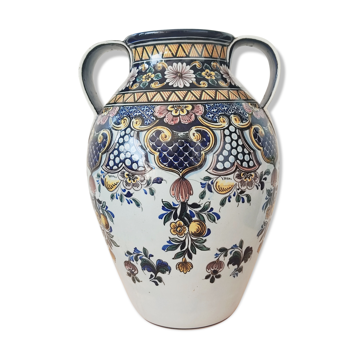 35 cm Portuguese ceramic vase Outeiro Agueda