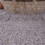 5 vintage 70'S chairs + Giancarlo Piretti Castelli support