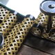 1950s perforated metal coat holder