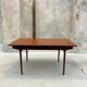 Table scandinave extensible vintage en teck