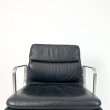 Coussin souple Icf EA208 en cuir noir