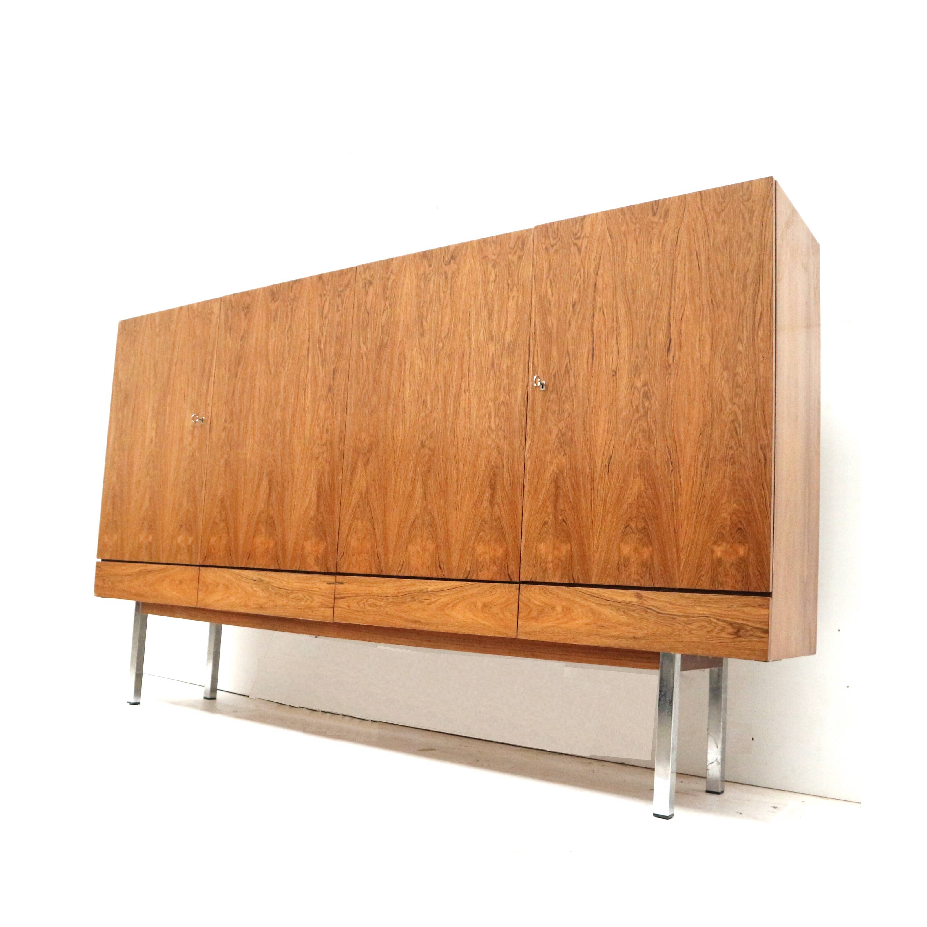 Rare vintage rosewood sideboard by Leo Bub for Wertmöbel.