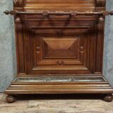 Coat rack - antique entrance furniture in walnut, dating from the late 19th century.