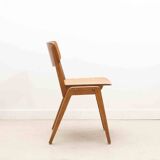 Scandinavian style oak bistro chair