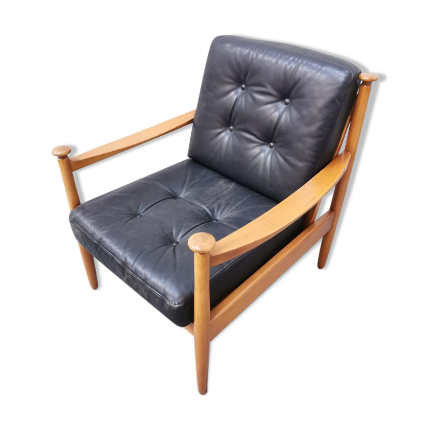 Danish leather armchair