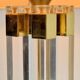 Vintage Regency Acrylic & Brass Table Lamp, Italy, 1970s