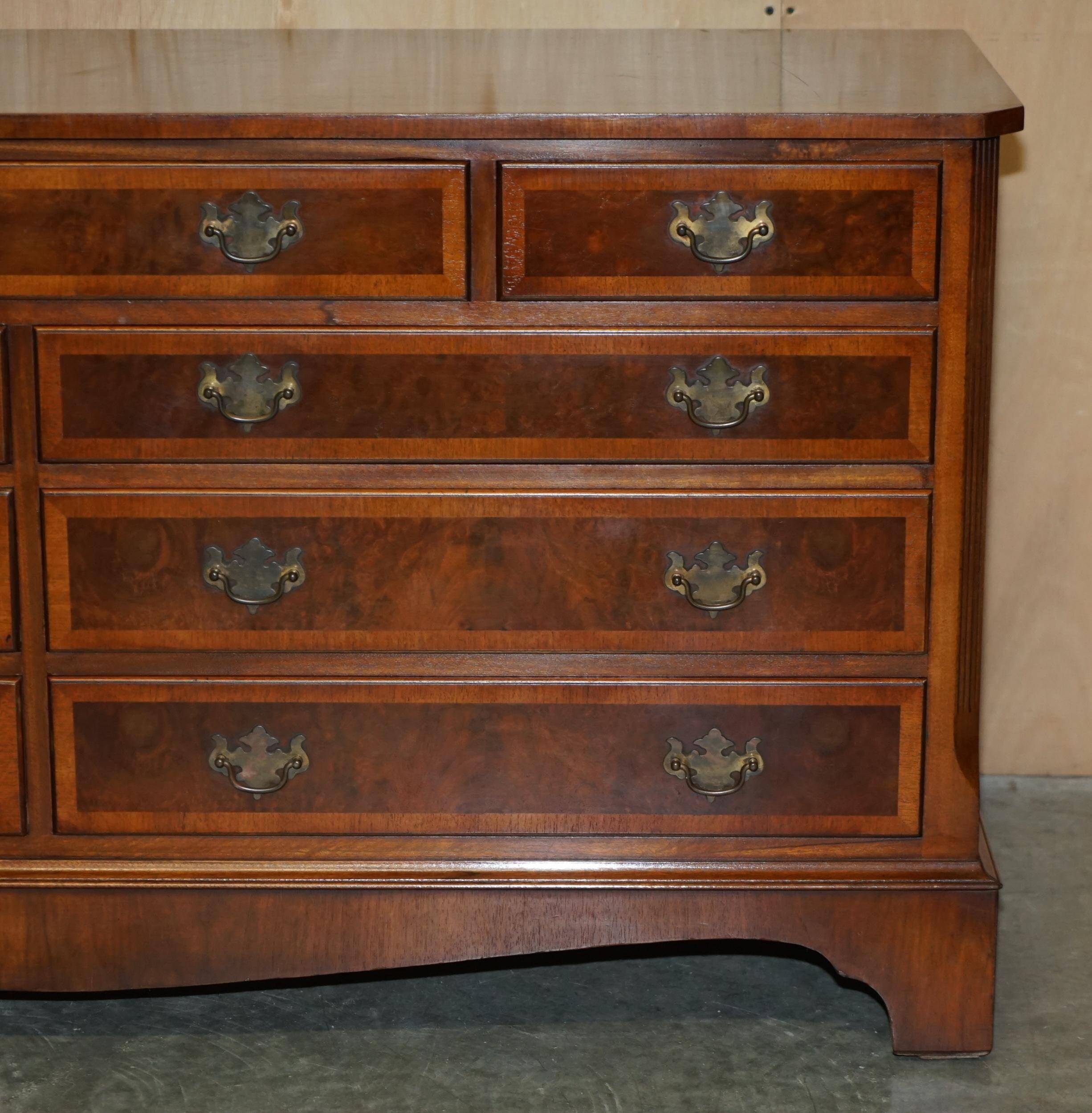 Very Georgian in walnut Burr & Burl with vintage patina.