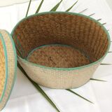 Basket with lid vintage