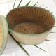 Panier ovale vintage avec couvercle