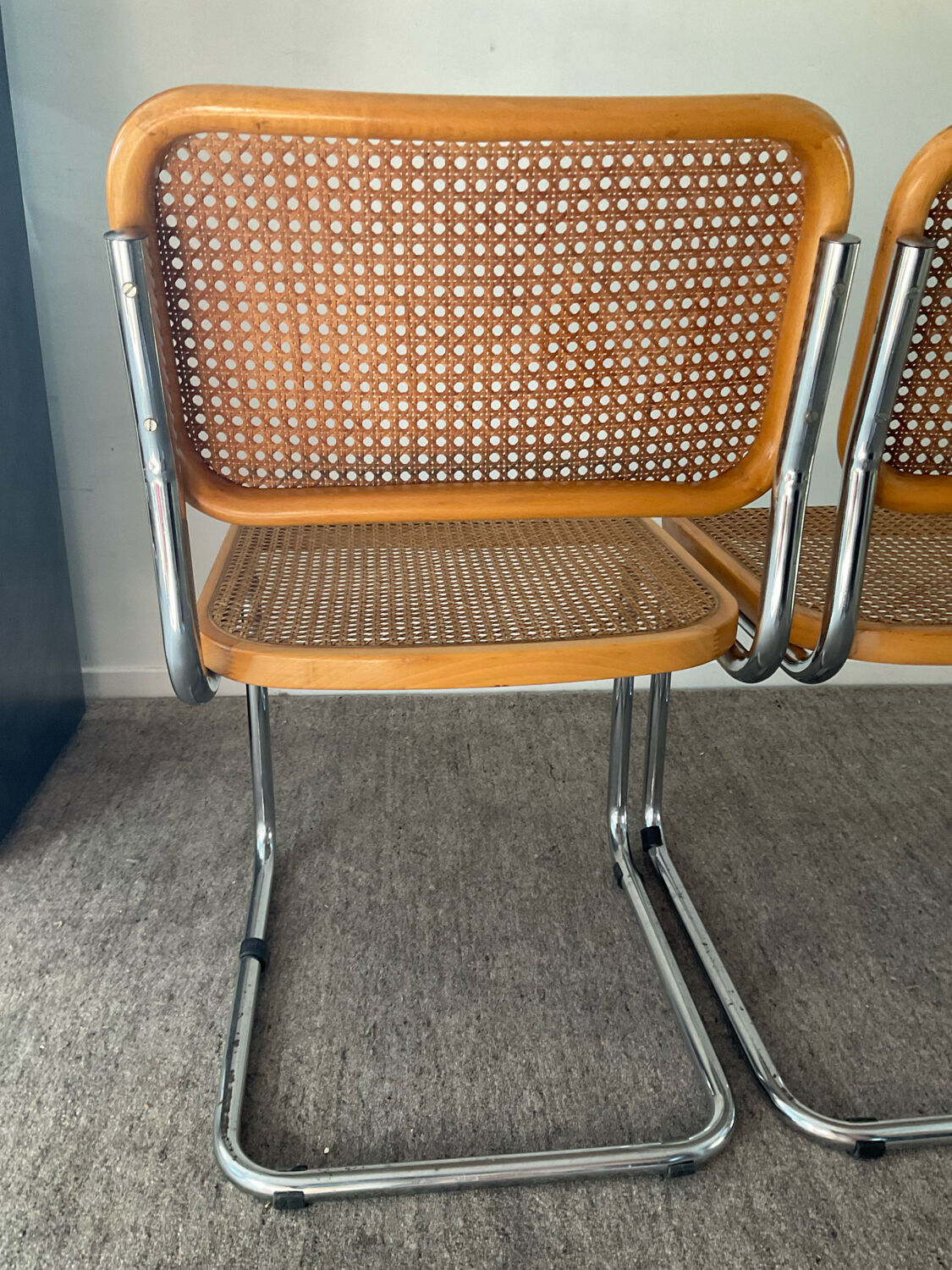 Pair of chairs Marcel Breuer Cesca B32
