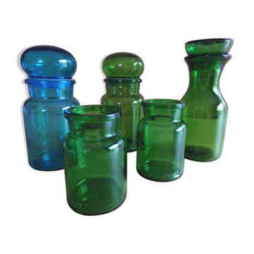 Lot de 5 bocaux en verre