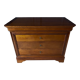 Commode en merisier 3 tiroirs XXe style Louis Philippe