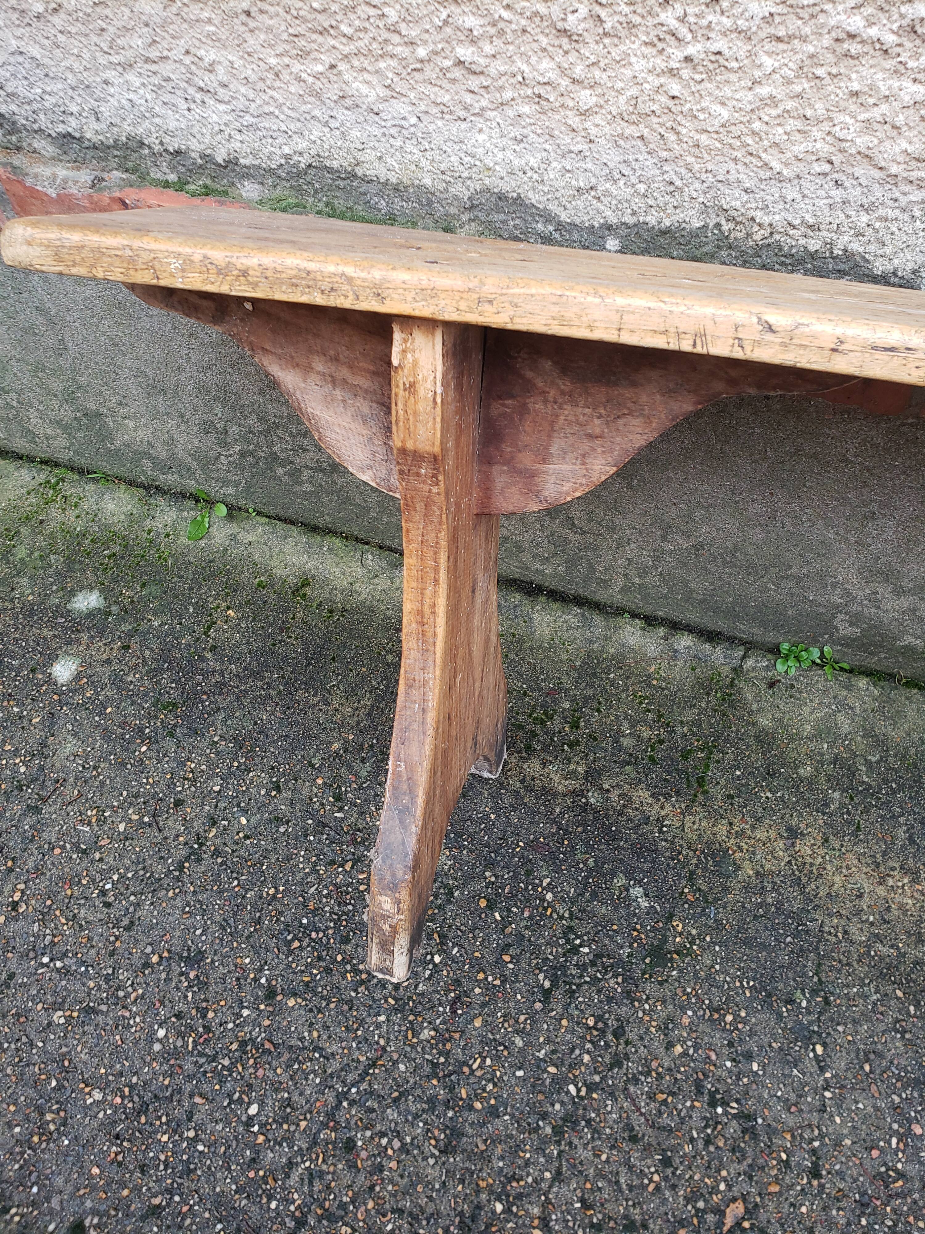 Wooden farm bench "perch"