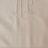 Former embroidered sheet monogram MP embroidery open day row sheets 320 x 200 cm
