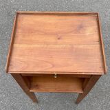 Classic solid wood bedside table