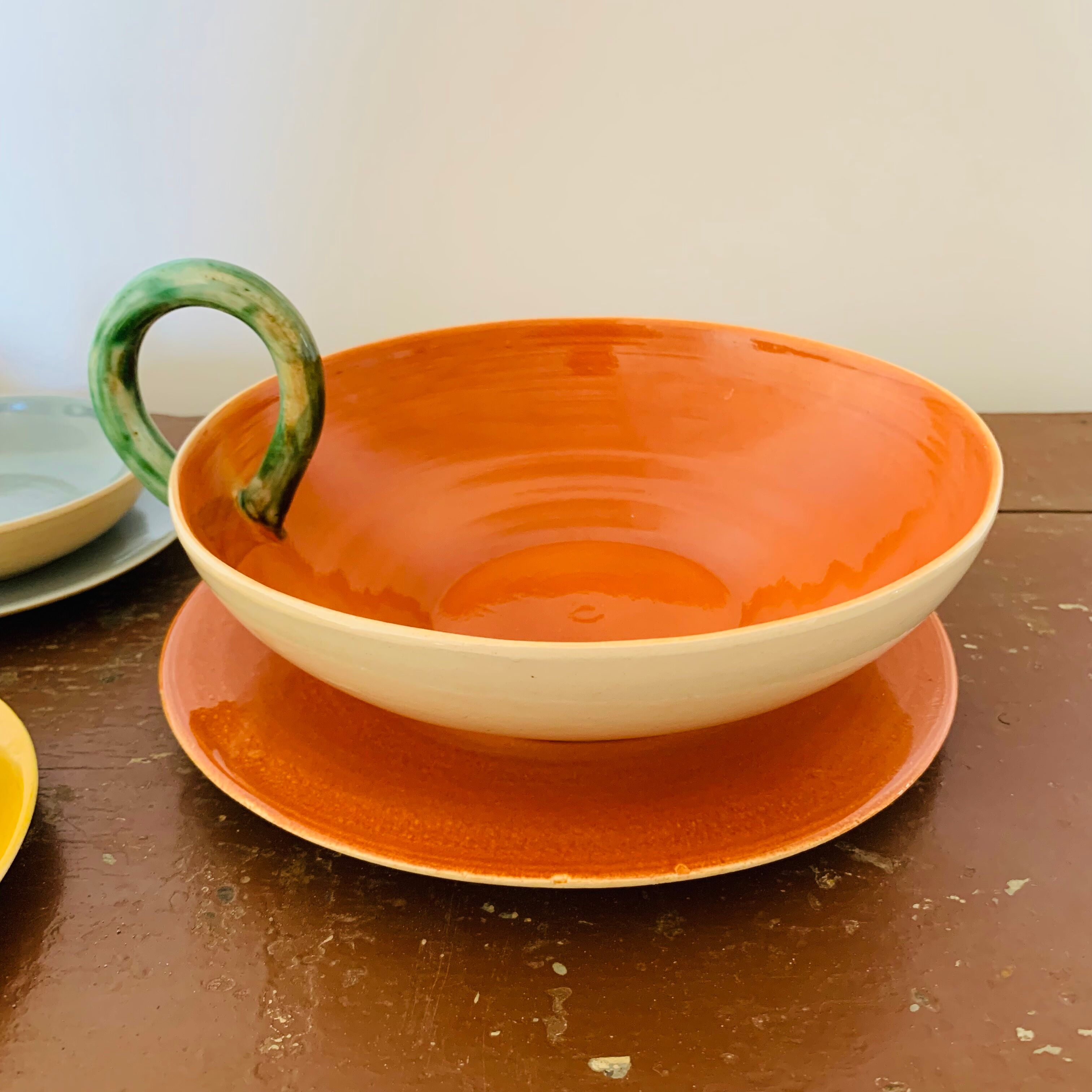 Vintage fruit service by Michel Clément