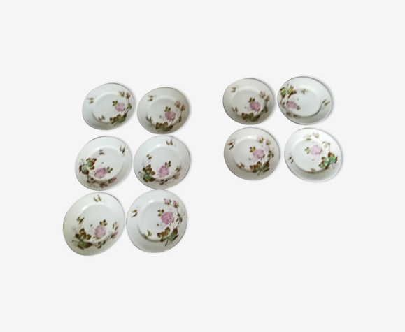 Lot de 10 assiettes anciennes