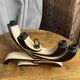Foldable and deconstructed chandelier, minimalist Swedish design in wood.