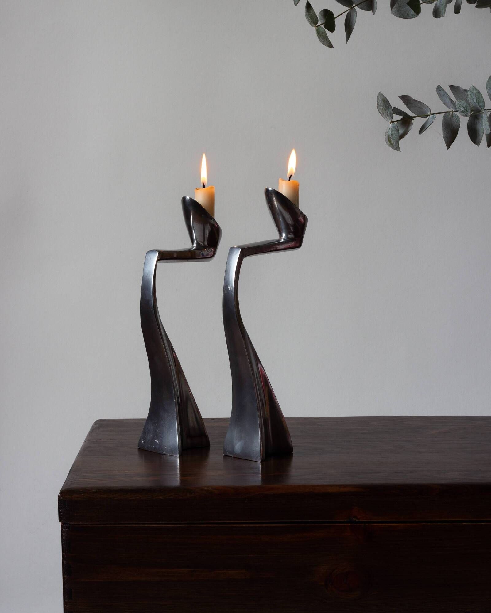 Pair of candle holders #Arclumis / Matthiew Hilton for SCP England / 80s