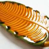 Hélène Ugo ceramic leaf tray, Vallauris