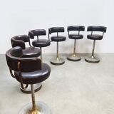 Vintage Swedish design barstools Jupiter Borje Johanson