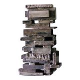 Vintage steel blade sculpture