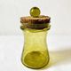 Bubble glass jar with lid, Biot glassware
