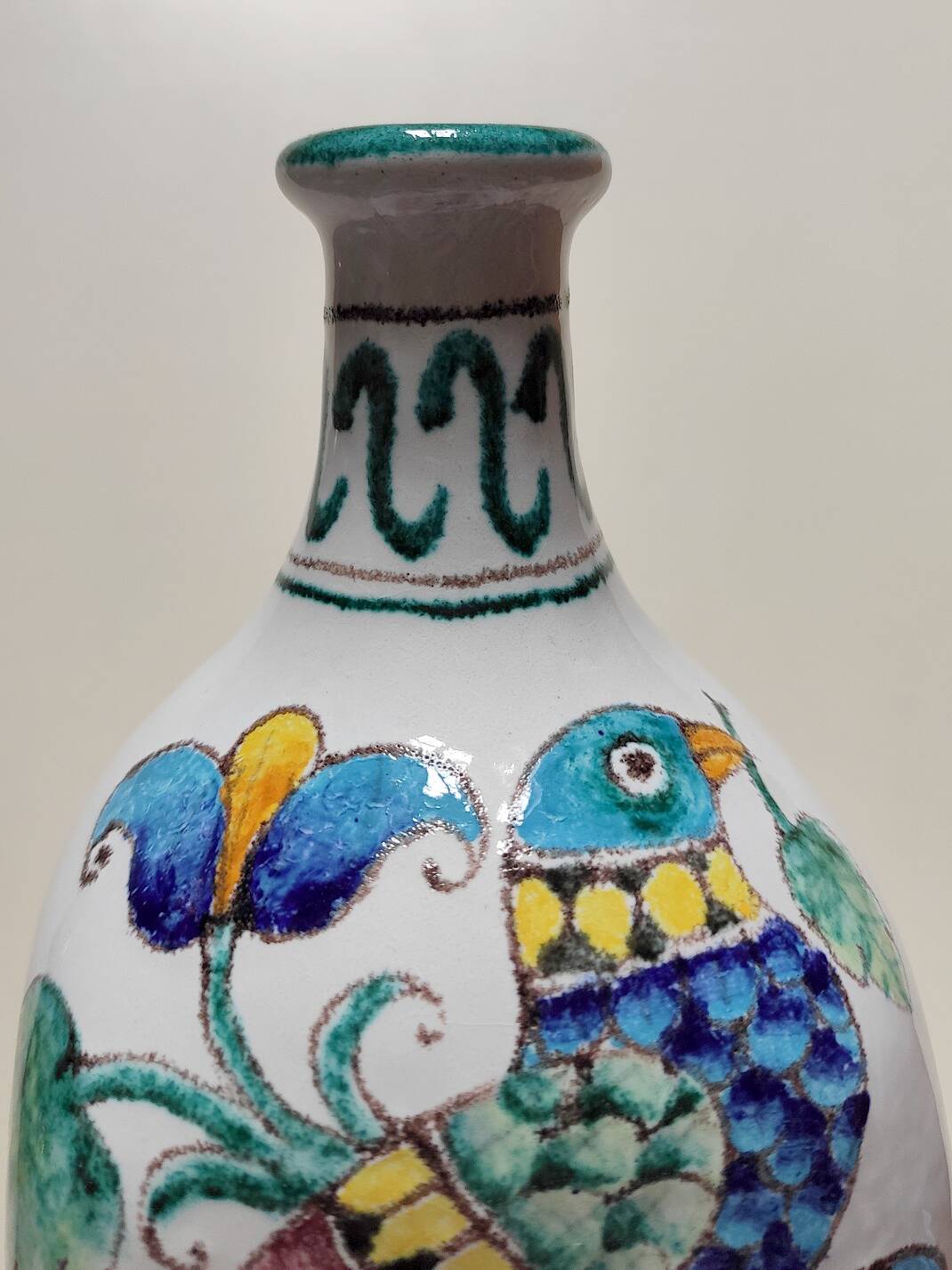 Large vintage Romano Innocenti bottle/soliflore