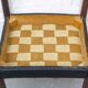 Teak and Black Leatherette Chairs, 1950s, Set of 6