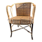 Vintage bamboo armchair from the 30s/40s