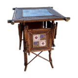 Bamboo earthenware table