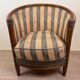 Art Deco Style Barrel Armchair (end of the 20th century)