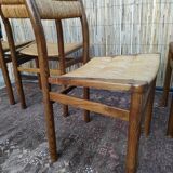 Lot 4 straw chairs by Pierre Gautier-Delaye, weekend model