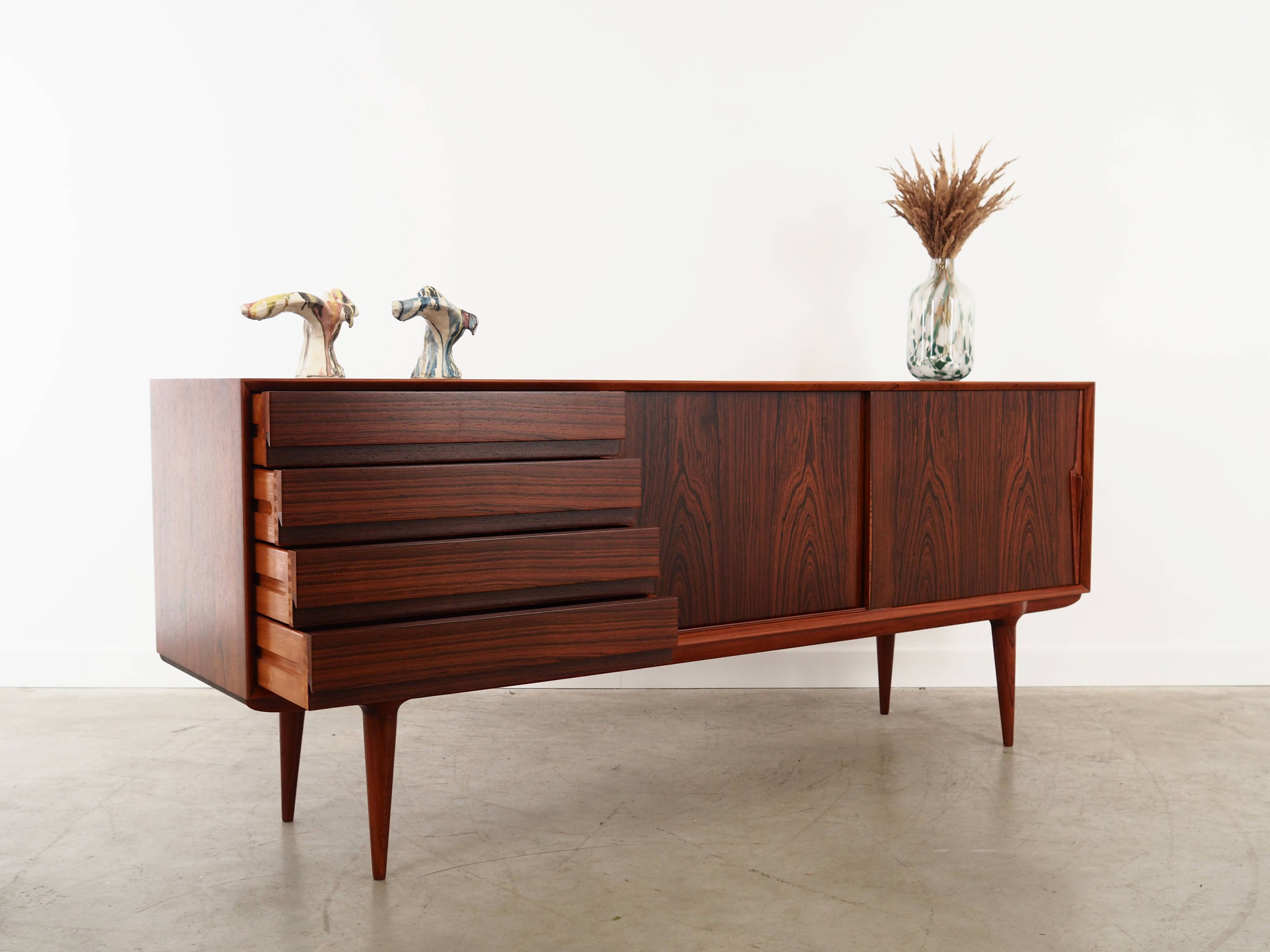 Rosewood sideboard, Danish design, 1970s, manufactured by Omann Jun