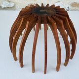 Danish teak and glass centerpiece by Fritz Hansen