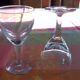 2 vintage liqueur glasses