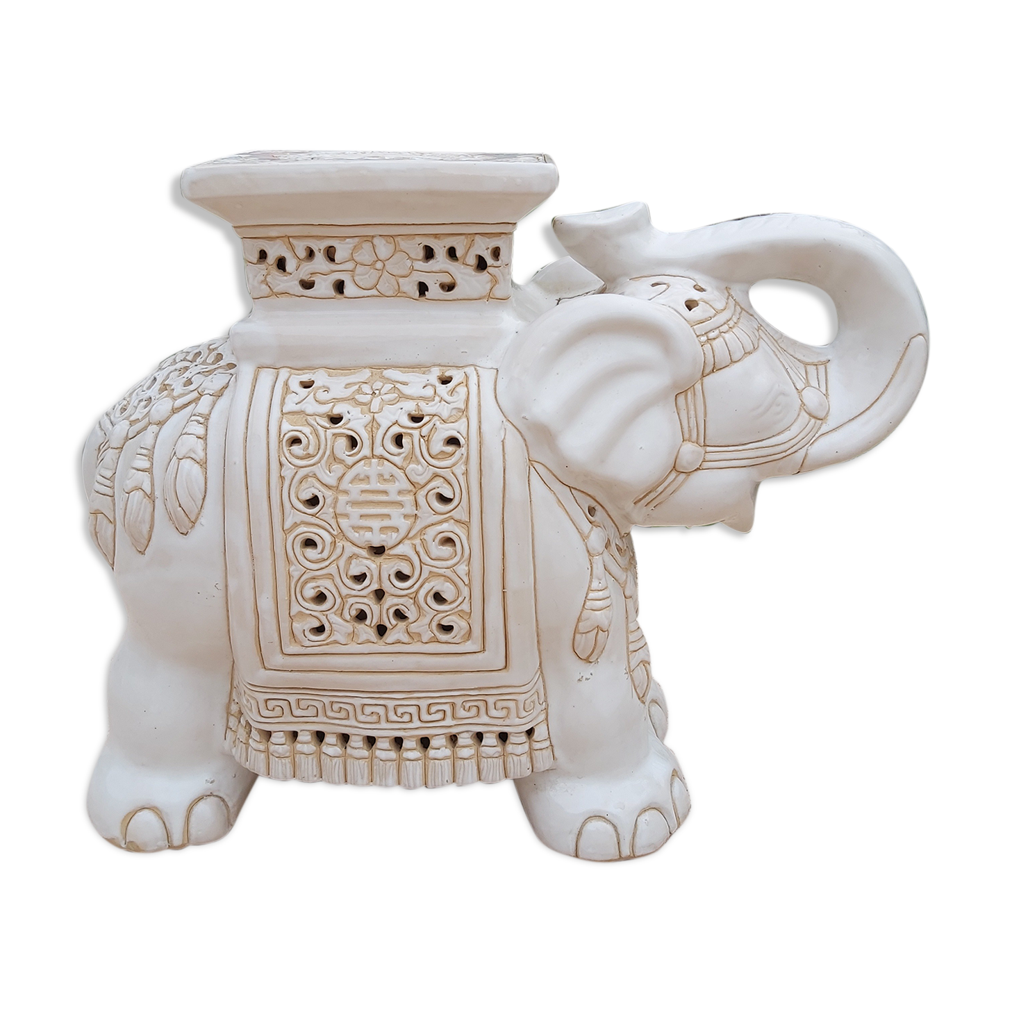 Ceramic elephant plant holder