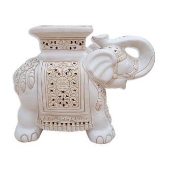 Porte plante éléphant en céramique