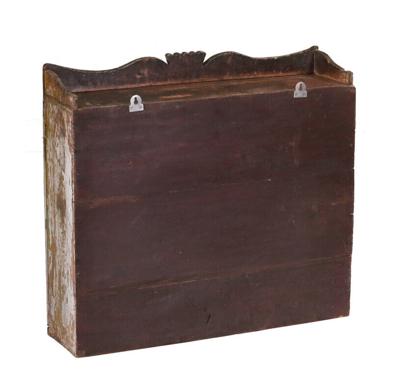 Blue wood wall display case