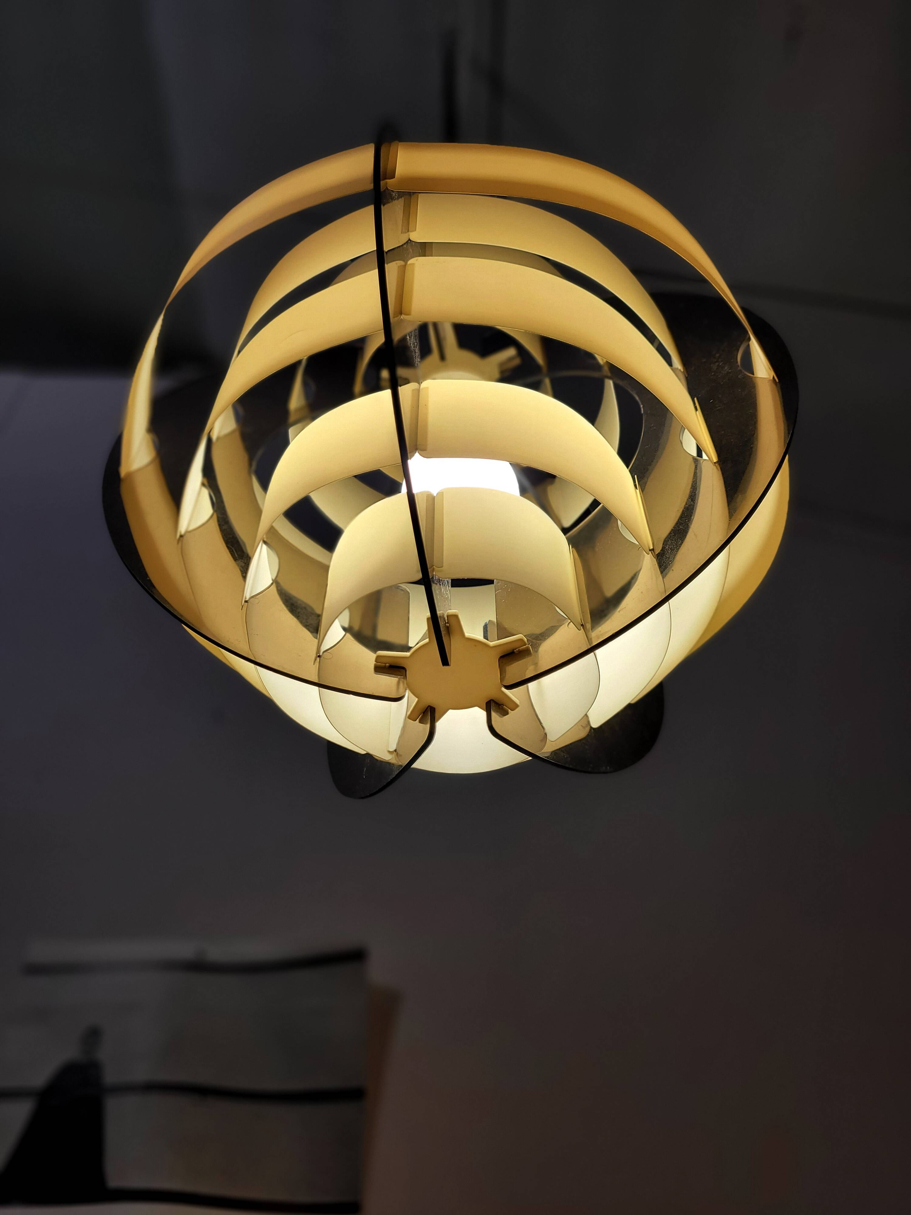 Sculptural suspension attributed to Fleming Brylle and Preben Jacobse