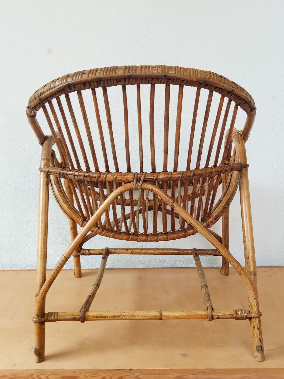 Rattan armchair