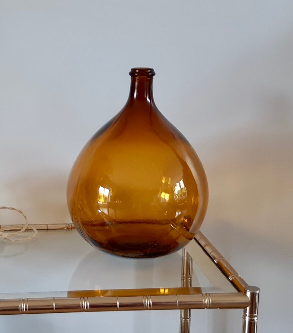 Dame-jeanne ambrée ancienne 10L