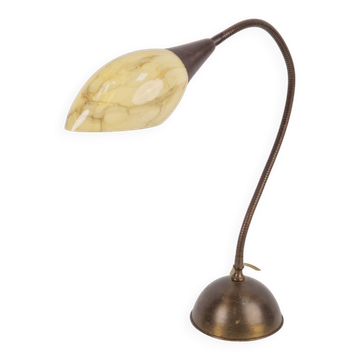 Vintage Art Deco Flex Neck Desk Lamp, 1950s