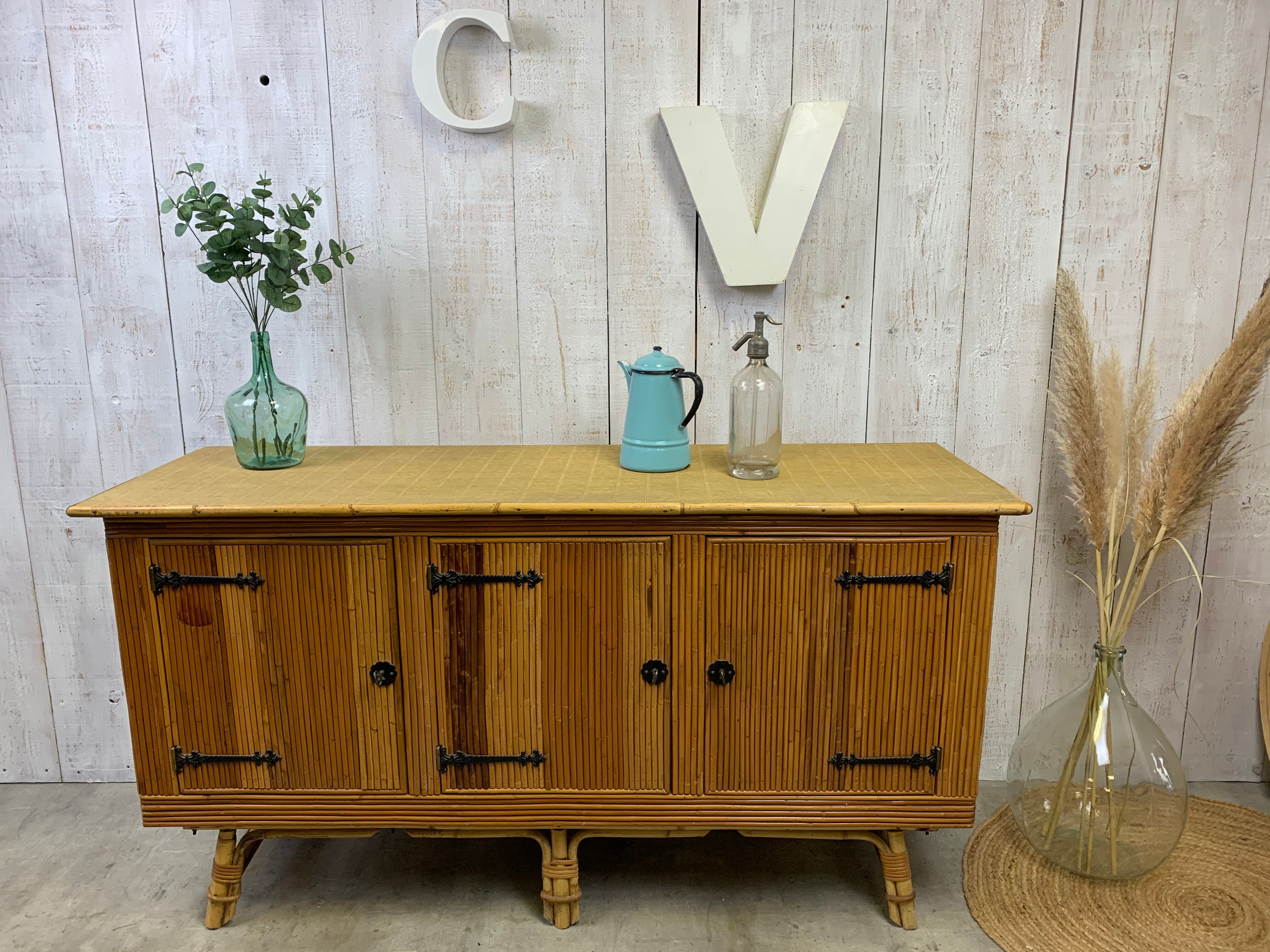 Rattan sideboard