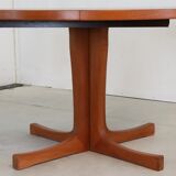 Danish design round dining table 2x extendable 'mejls'