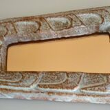 Fish mirror, glazed ceramic, signed Robert Meynard, Vallauris, 1950