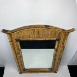 Miroir Palm Regency bambou rotin roseau
